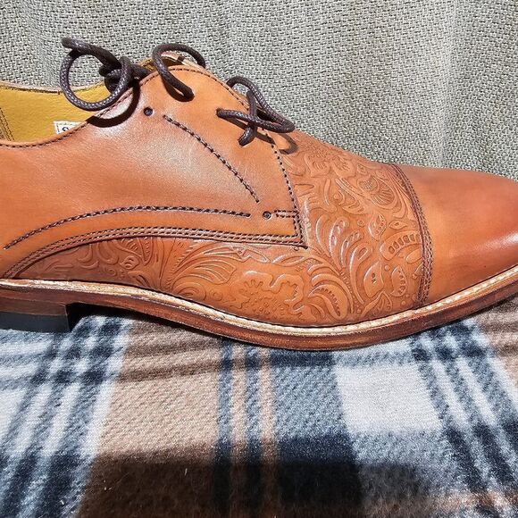 Stacy Adams Madison 2 Cognac Oxfords - Picture 8 of 13